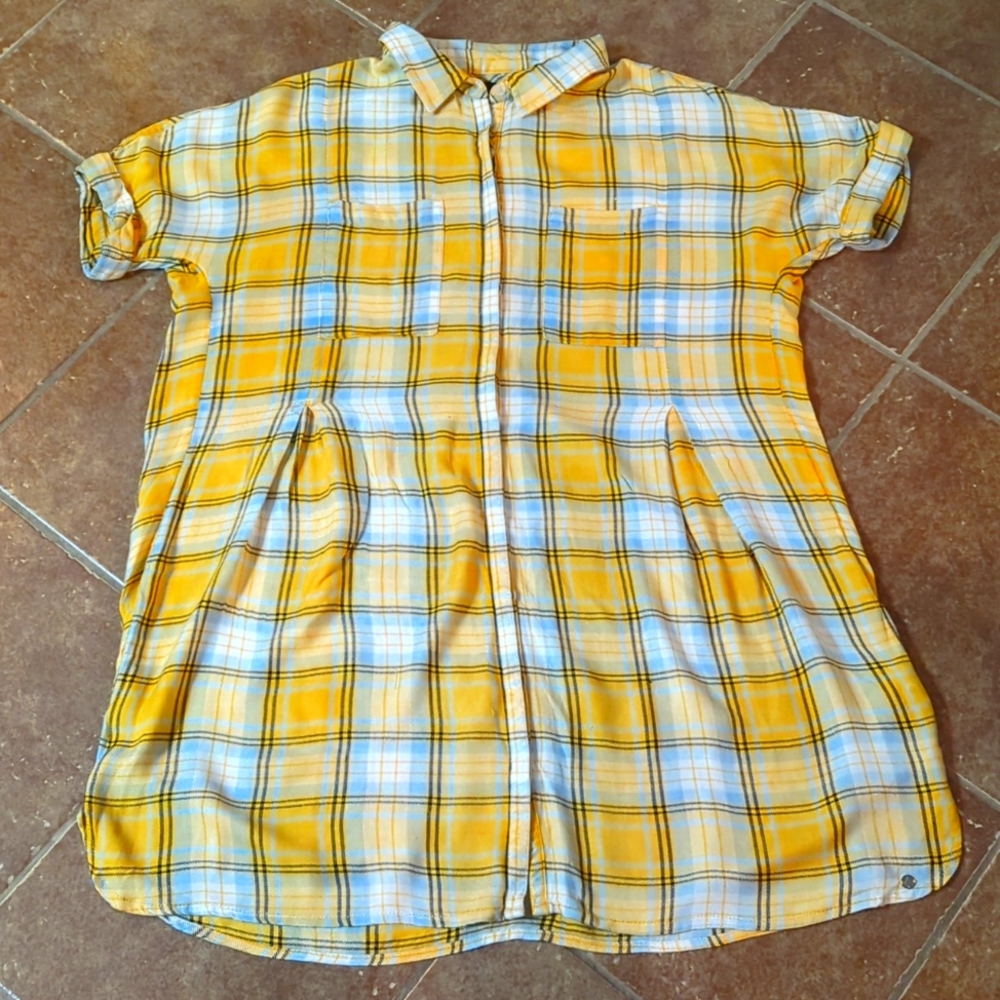 Volcom xs flannel dress